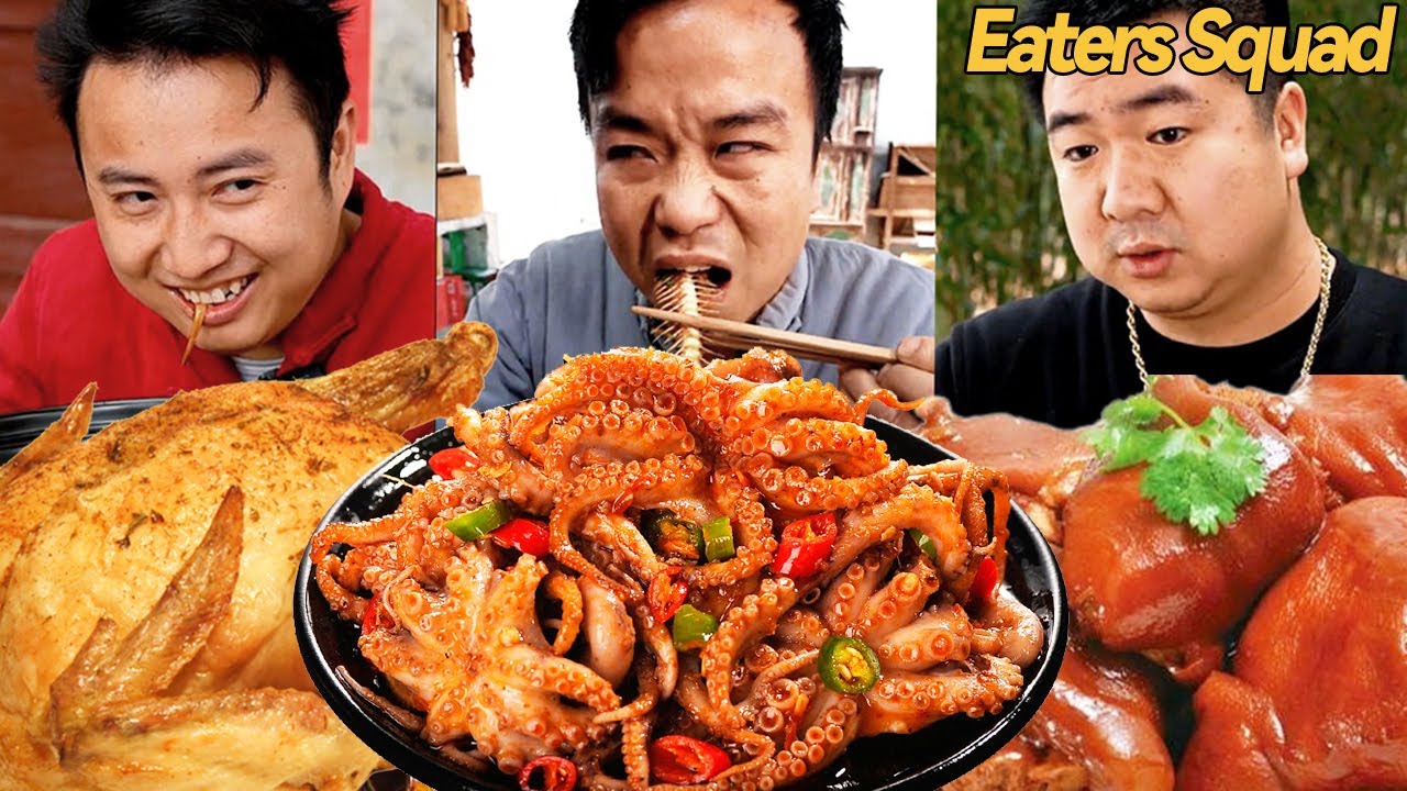 DaZhuang Didn't Come, Baimao Can Eat Octopus!|Chinese Mountain Forest Life And Food #MooTiktok #Fyp