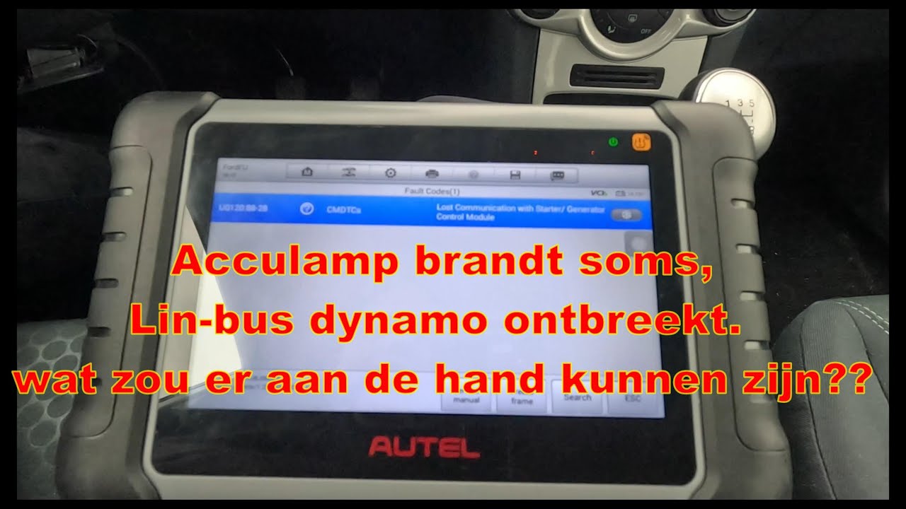 Ford Fiesta acculamp brandt soms, Accu?, Dynamo?, bedrading? Lin-bus aansturing.