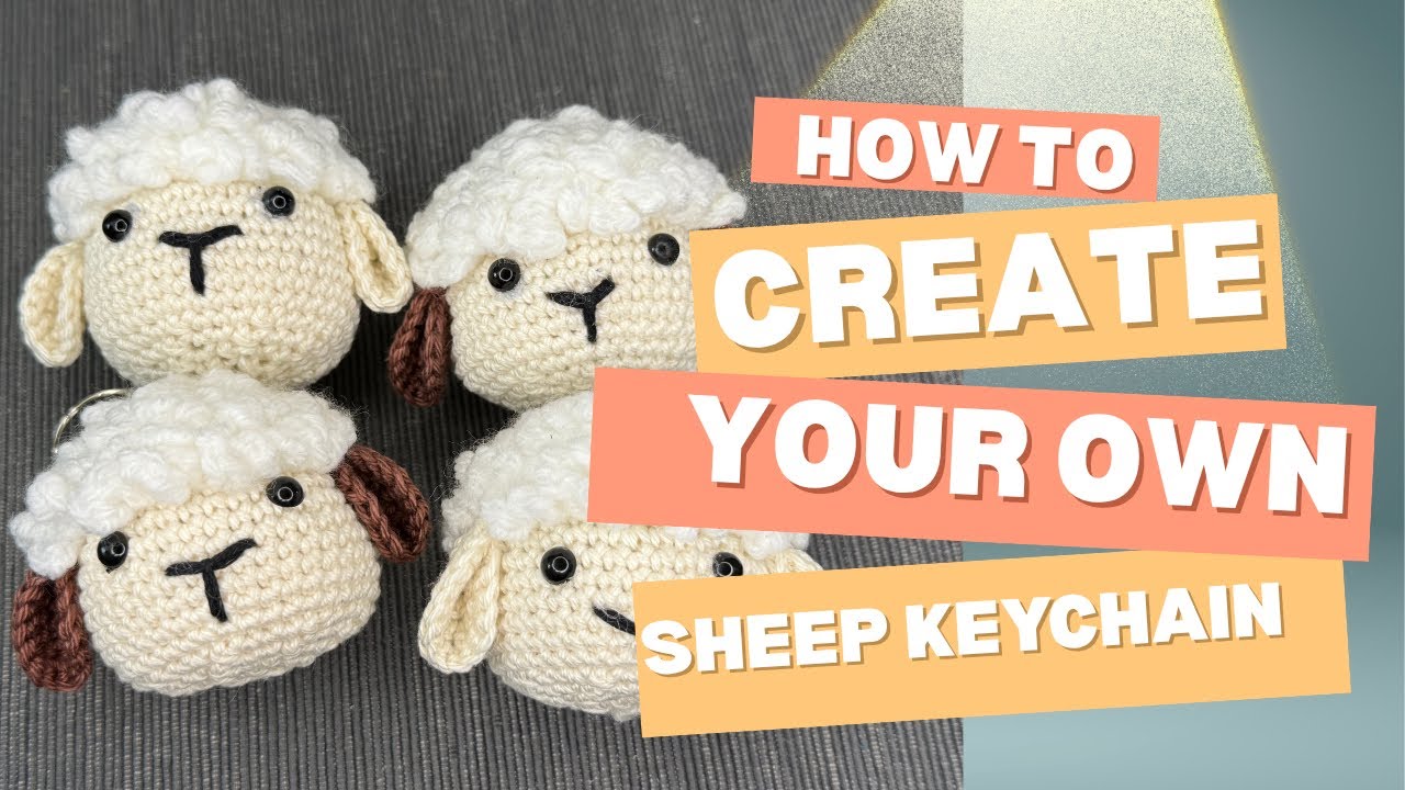 How to crochet Shaun The Sheep Keychain!