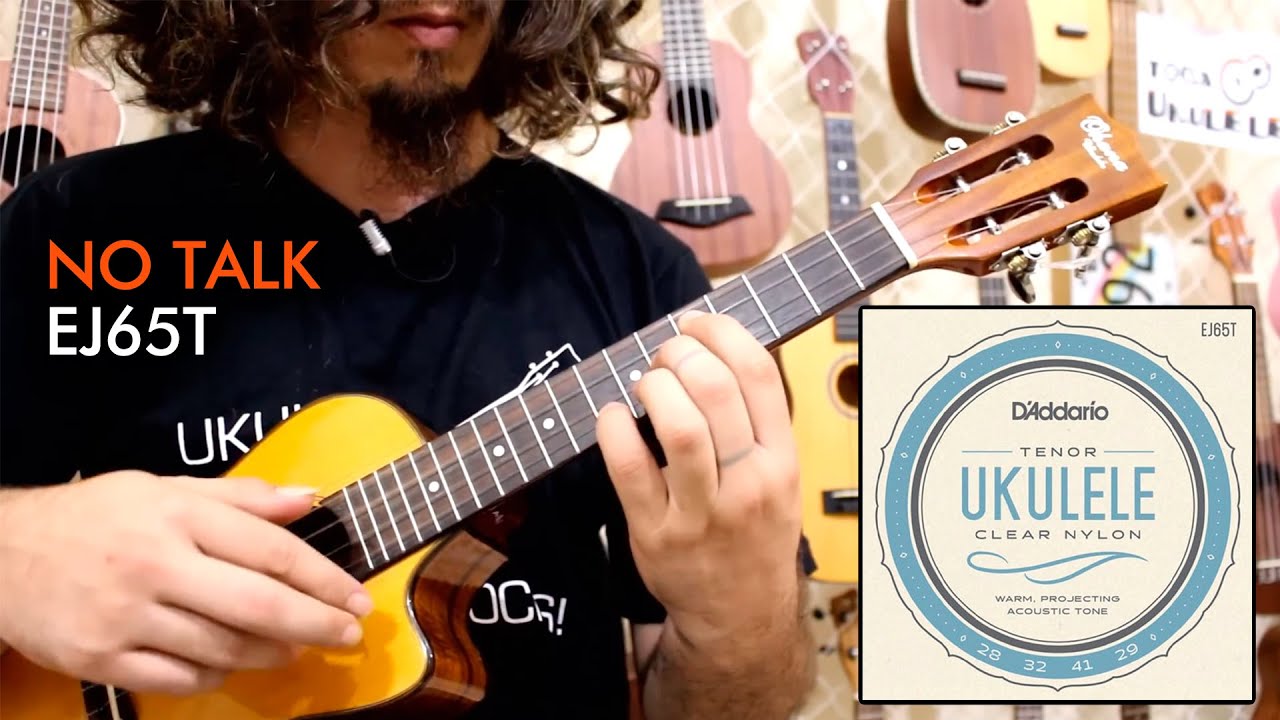 Sound of D'Addario EJ65T Extruded Nylon Ukulele Strings (no talk)