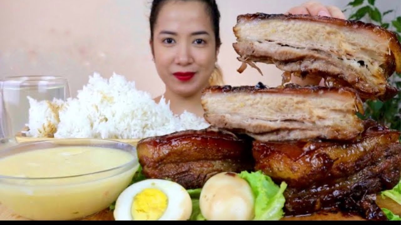 LECHON PORK BELLY | MUKBANG
