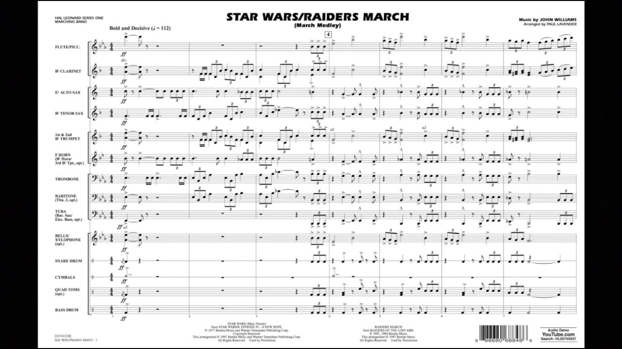 Star Wars/Raiders March by John Williams/arr. Paul Lavender