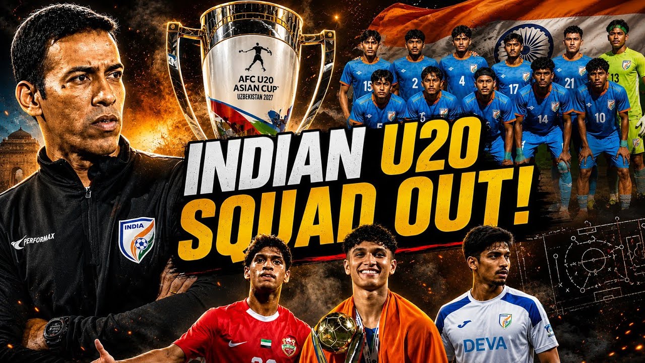 INDIA U20 SQUAD ANNOUNCED! 🇮🇳 BIG NAMES MISSING! | AFC U20 Asian Cup Qualifiers