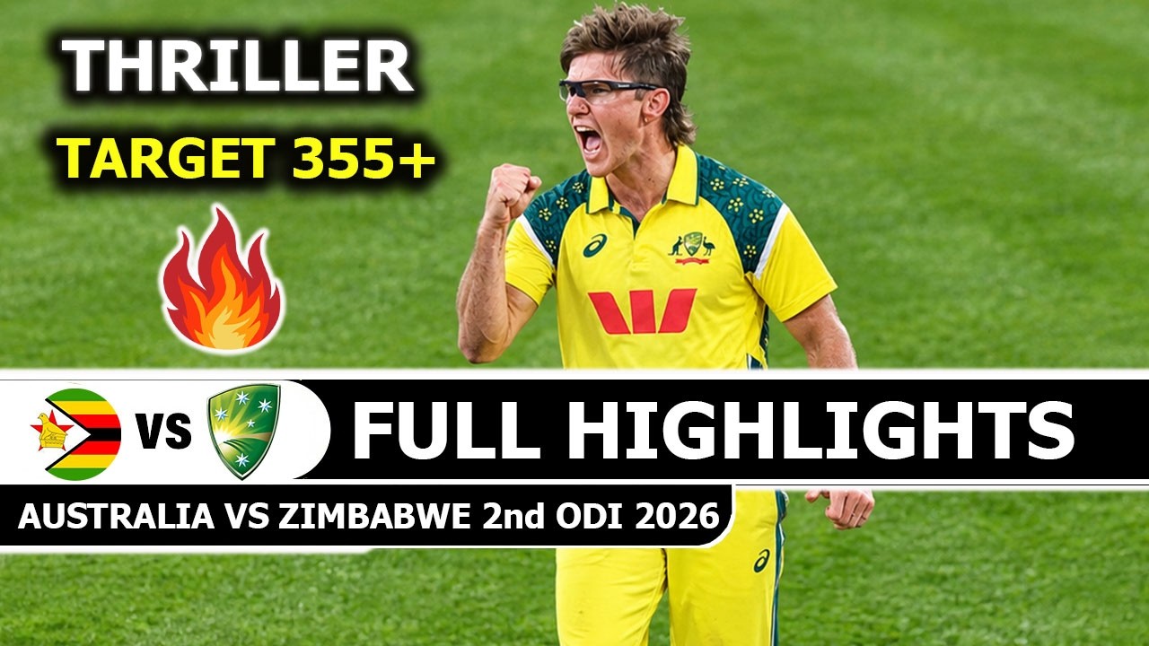 AUS vs ZIM 2nd ODI Match Full Highlights 2026 | Australia vs Zimbabwe