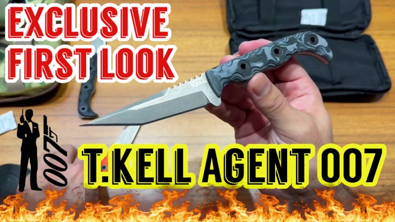 My First DEADLY Knife Design RELEASE! Meet the Agent 007 TacTav Tanto with T.Kell Knives🔪