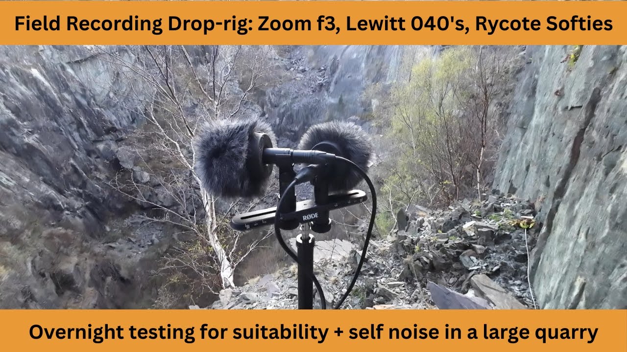 Are the Lewitt 040's any good for field recording: Drop rig test with Zoom f3 + Self noise examples