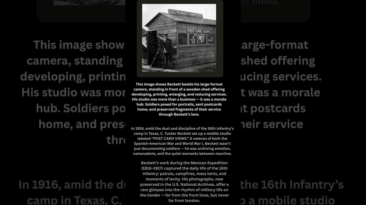 The War Photographer&rsquo;s Shed: C. Tucker Beckett, Texas 1916
