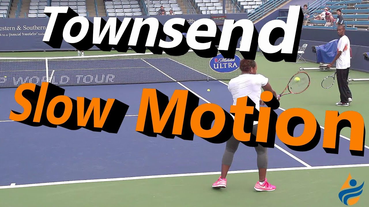 Taylor Townsend Slow Motion 1st Serve, Forehand & Backhand (Cincinnati 2014)