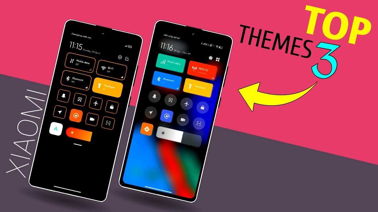 Top 3 premium Themes for MIUI 12 | Best Control centre Xiaomi Themes | Any Redmi And Poco Device