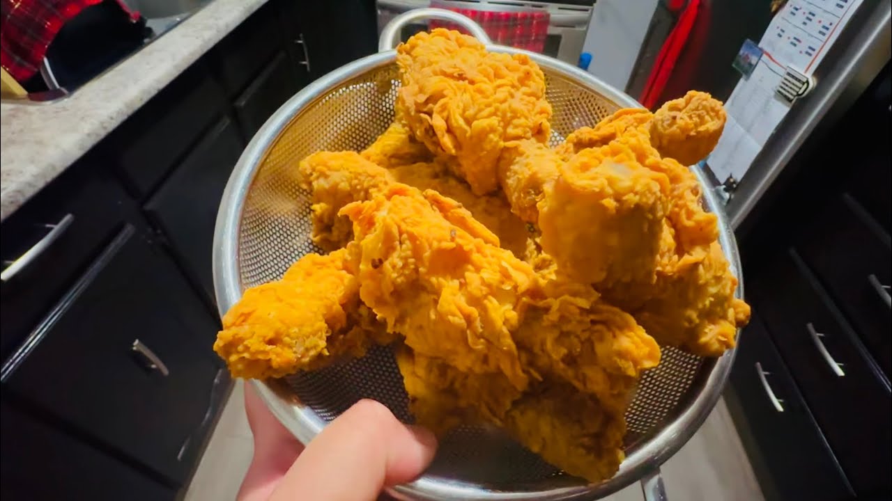 POV Crispy Fried Chicken of KFC!