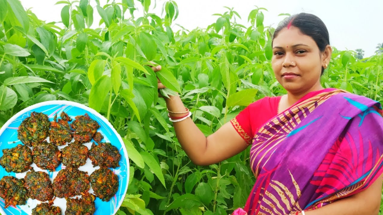 গ্রাম্য পদ্ধতিতে দুর্দান্ত স্বাদের পাট শাকের বড়া l Pat shak recipe l Jute leaves recipe in bengali