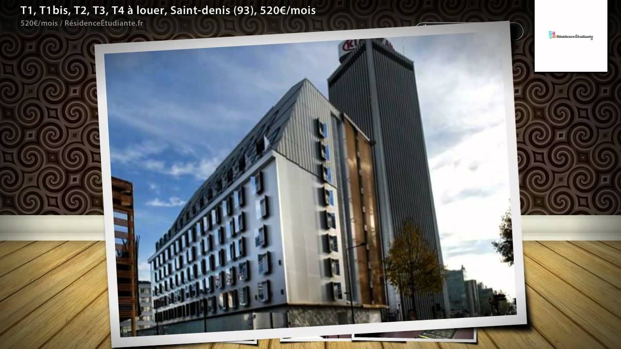 T1, T1bis, T2, T3, T4 &agrave; louer, Saint-denis (93), 520&euro;/mois