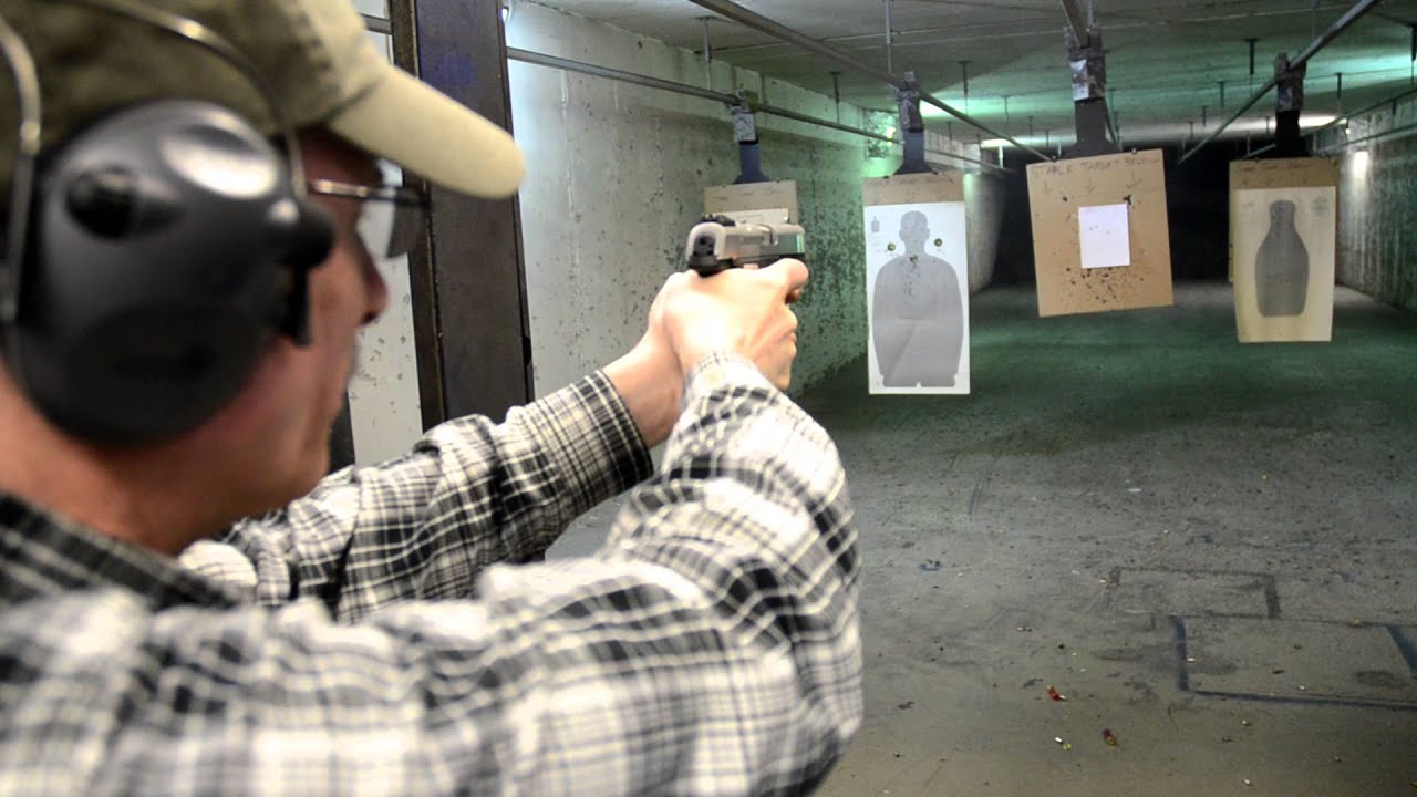 Test firing the Ruger SR45