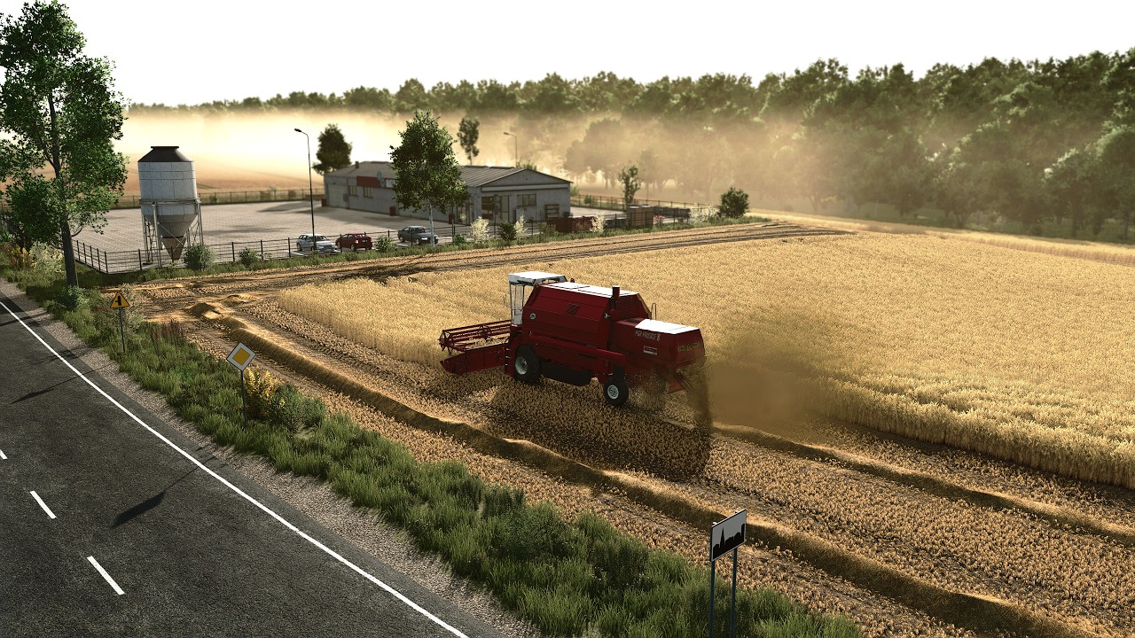 Farming Simulator 25. PGR POLSKIE GOSPODARSTWO. Bizon Z083, ZETOR 16045. Wheat harvesting/