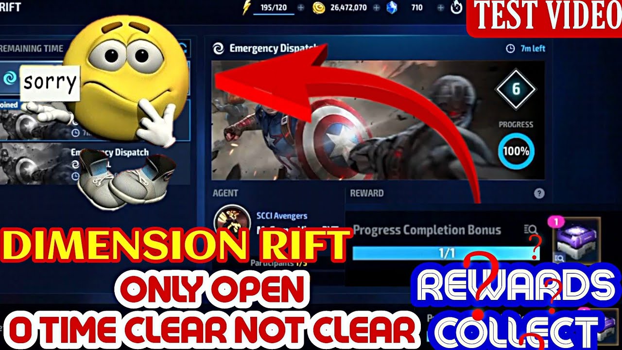 DIMENSION RIFT only open not clear REWARD COLLECT❓TEST VIDEO 🤔 in Marvel future fight Mr GAMER VINES