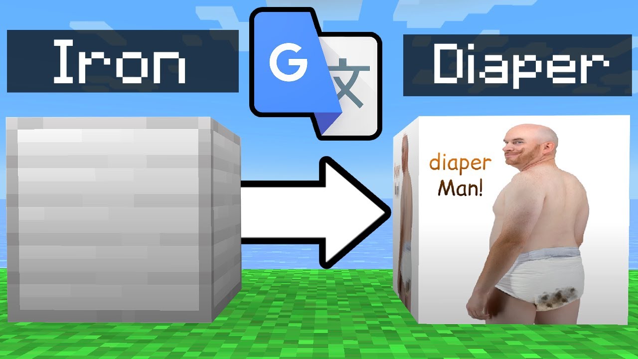 Я пропустил каждую текстуру Minecraft через Google Translate 10 ТРИЛЛИОНОВ раз...
