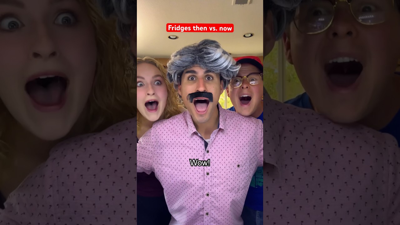 Fridges then vs. now&hellip; 😳😭😂 #funny #shorts #youtubeshorts #food #foodie #eat #family #familyvlog