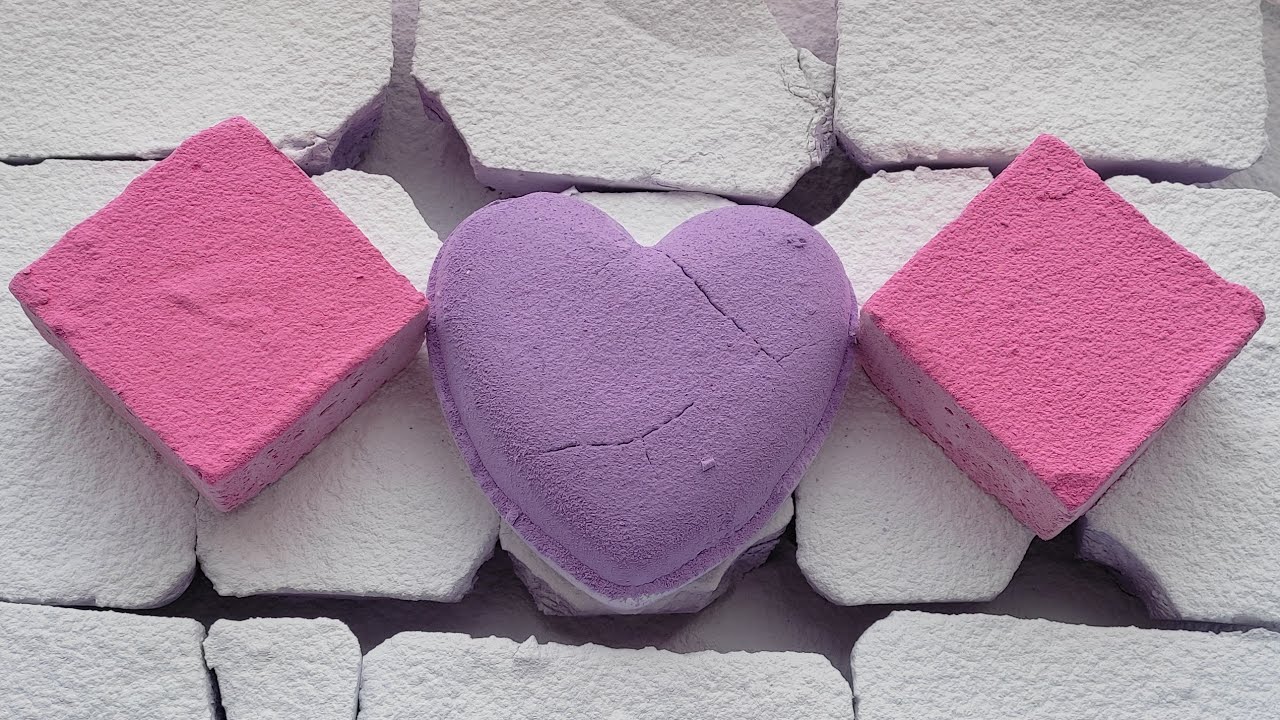 Double Layered Heart with Powdery Reforms| ASMR| Anxiety Relief| Sleep Aid| Oddly Satisfying