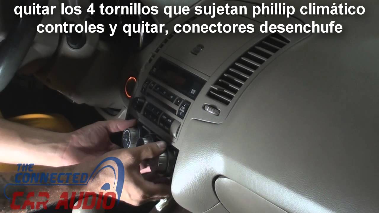 cómo quitar nissan altima estéreo 2005 - 2006