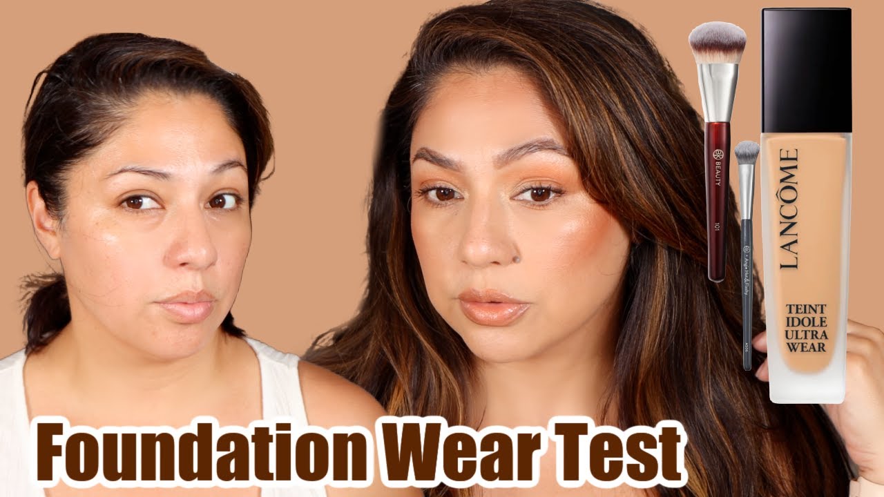 NEW*  LANCÔME IMPROVE FORMULA TEINT IDOLE ULTRA WEAR FOUNDATION WEAR TEST || COMBO SKIN
