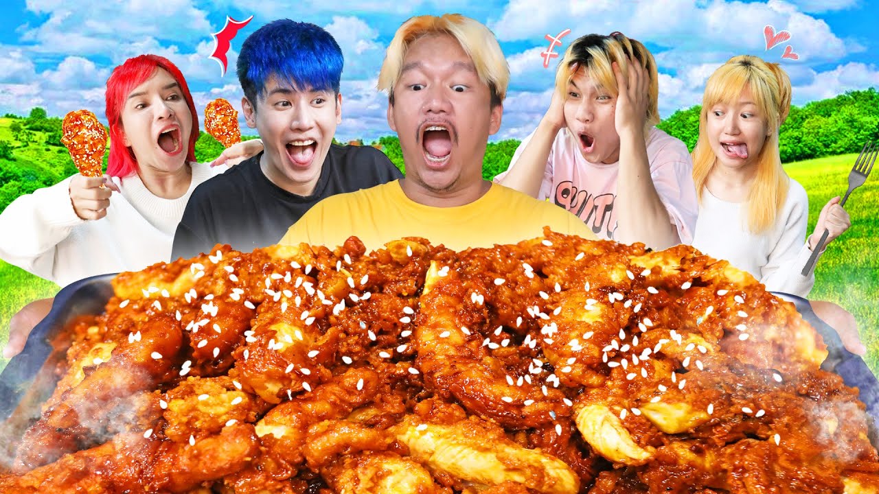 ไก่ไร้กระดูกซอสเกาหลี (กรอบคำเดียว นอกนั้นเหนียวหมด)