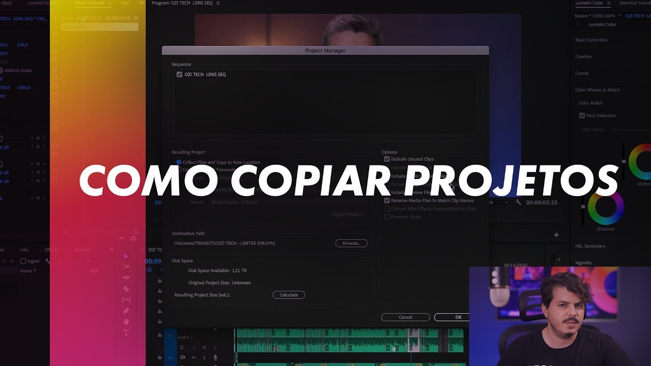 Como Copiar Projetos do Premiere para Outro Computador - OZI TOOLS #015