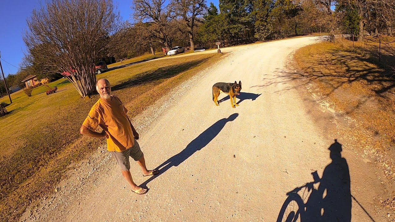 German Shepherd Dog Attacks Amputee Cyclist Aaron Smith and learns who's BOSS. Meet Andy, his owner!