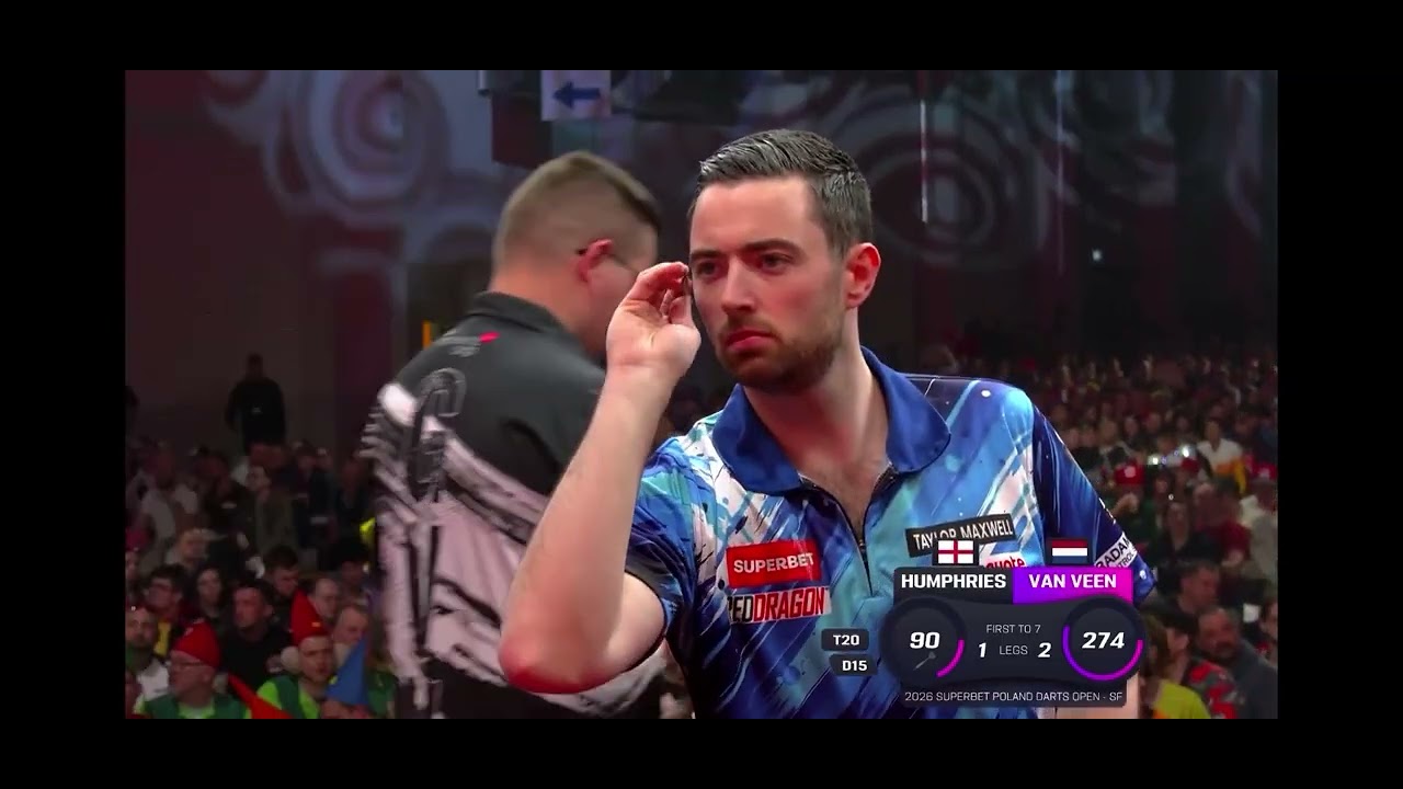 luke humphries vs gian van veen poland darts open 2026 semi finals [full match]