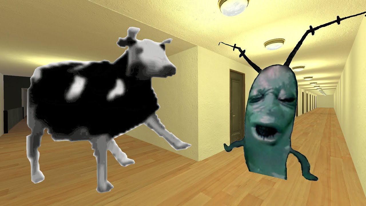 Plankton Aughh And Polish Cow Nextbot Gmod