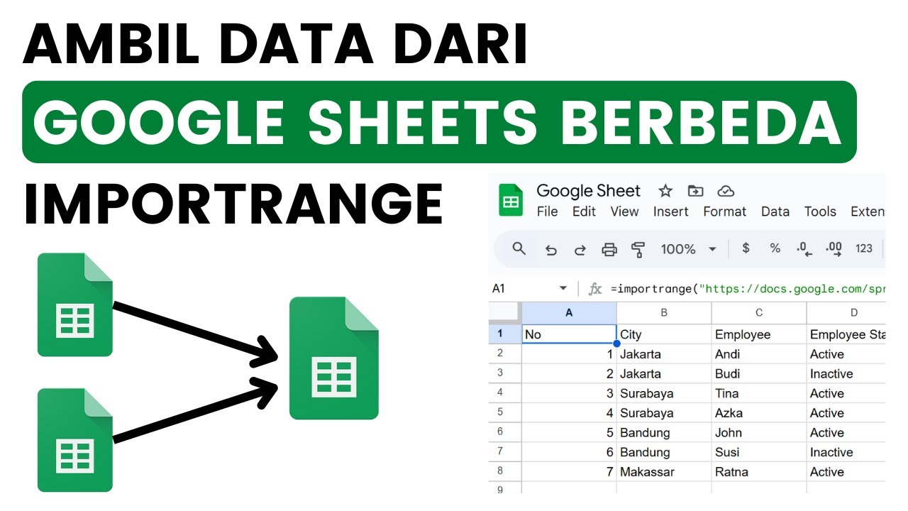Mengambil Data Dari Google Sheets Berbeda Dengan Importrange