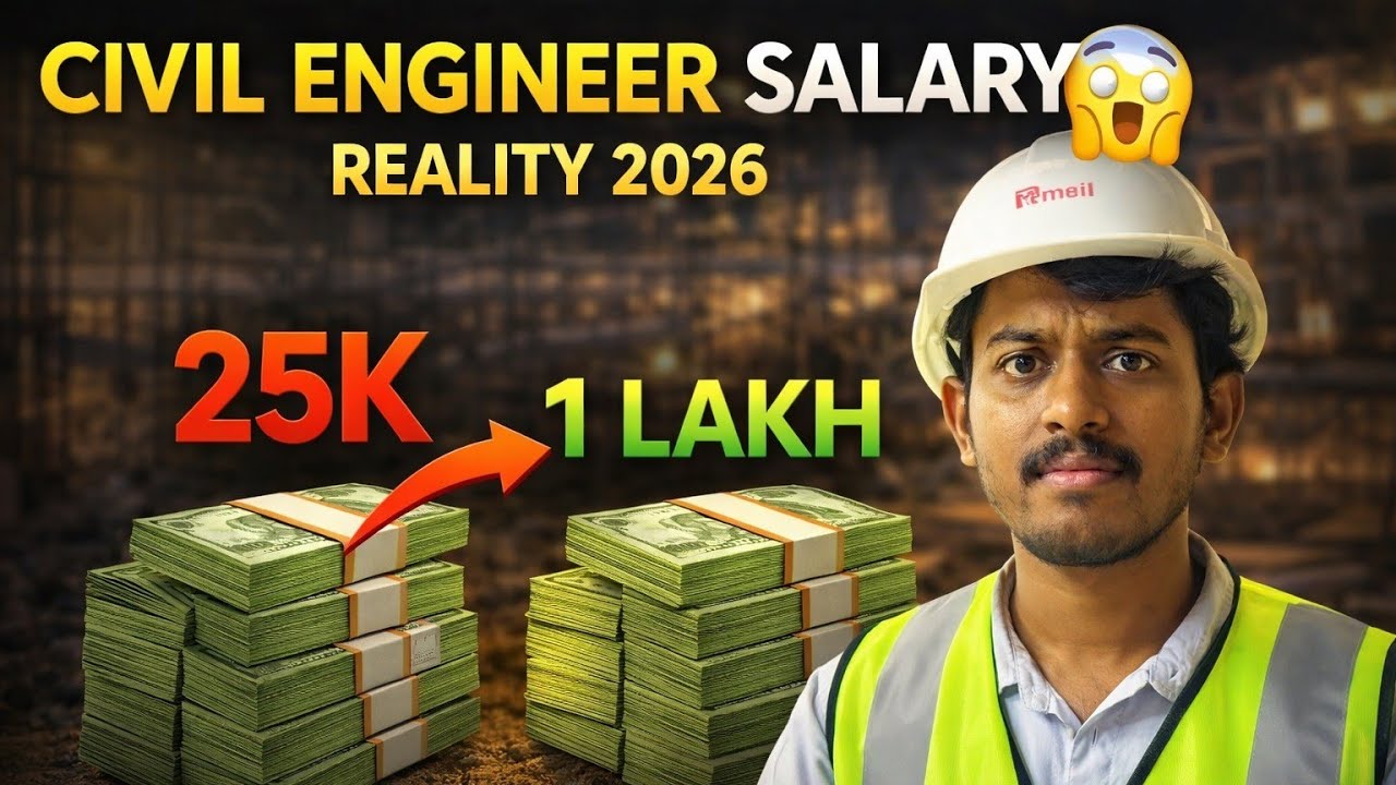 Civil Engineer Salary Reality 2026 😱 | Site Engineer vs QS vs Office Job