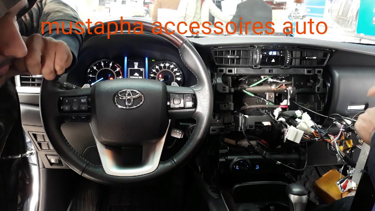 installation autoradio android toyota fortuner