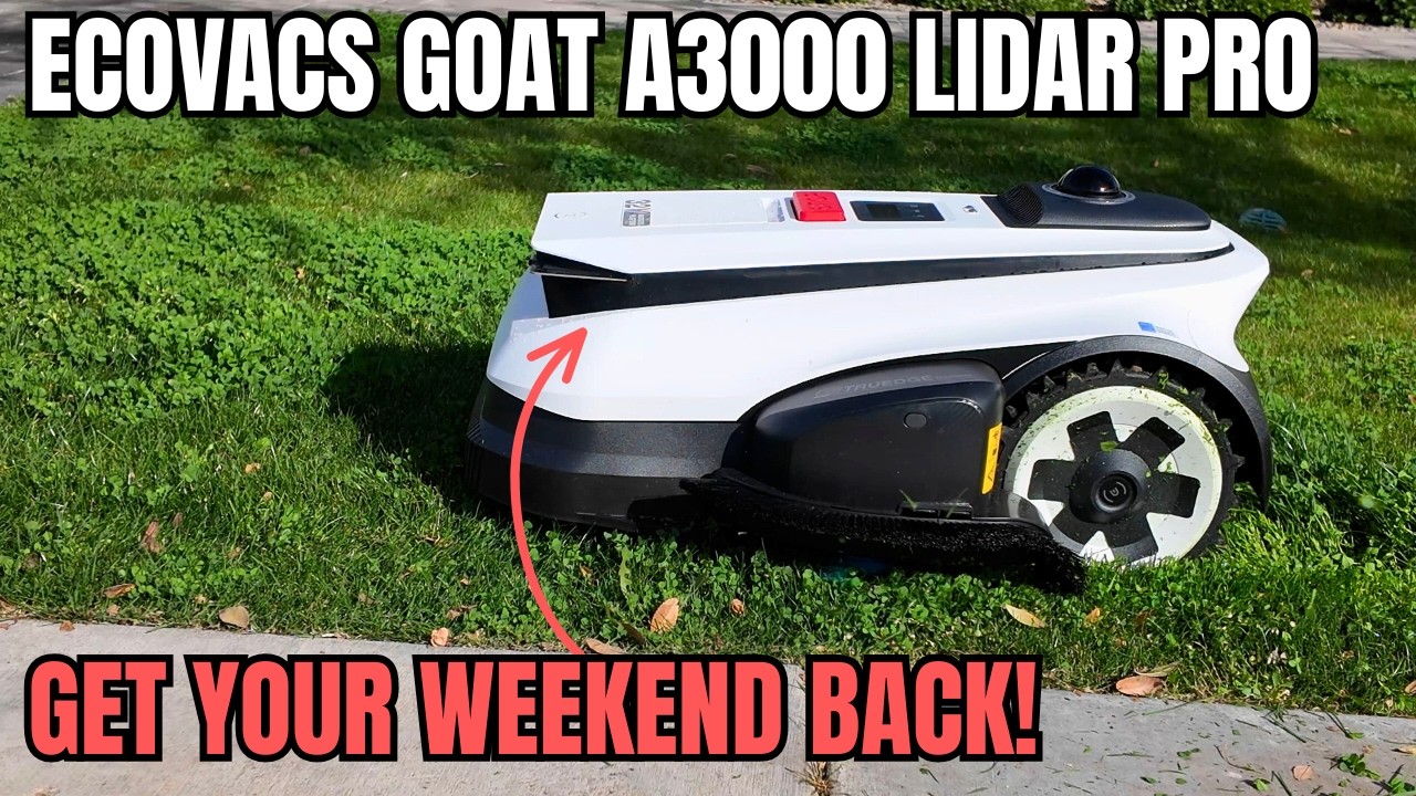 Ecovacs GOAT A3000 LiDAR PRO Robotic Mower - Get Your Weekend Back!