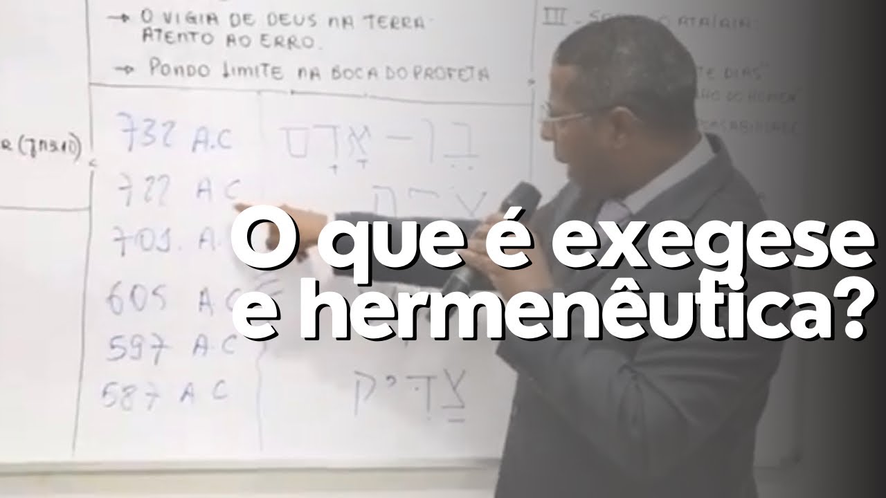 O que &eacute; hermen&ecirc;utica e exegese ?