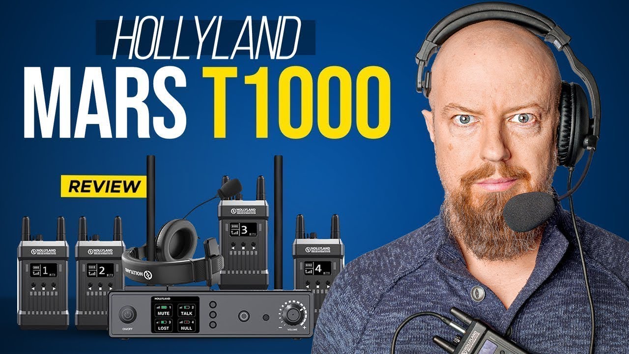 Hollyland Mars T1000 Full-Duplex Wireless Intercom System | Wireless Talkback System