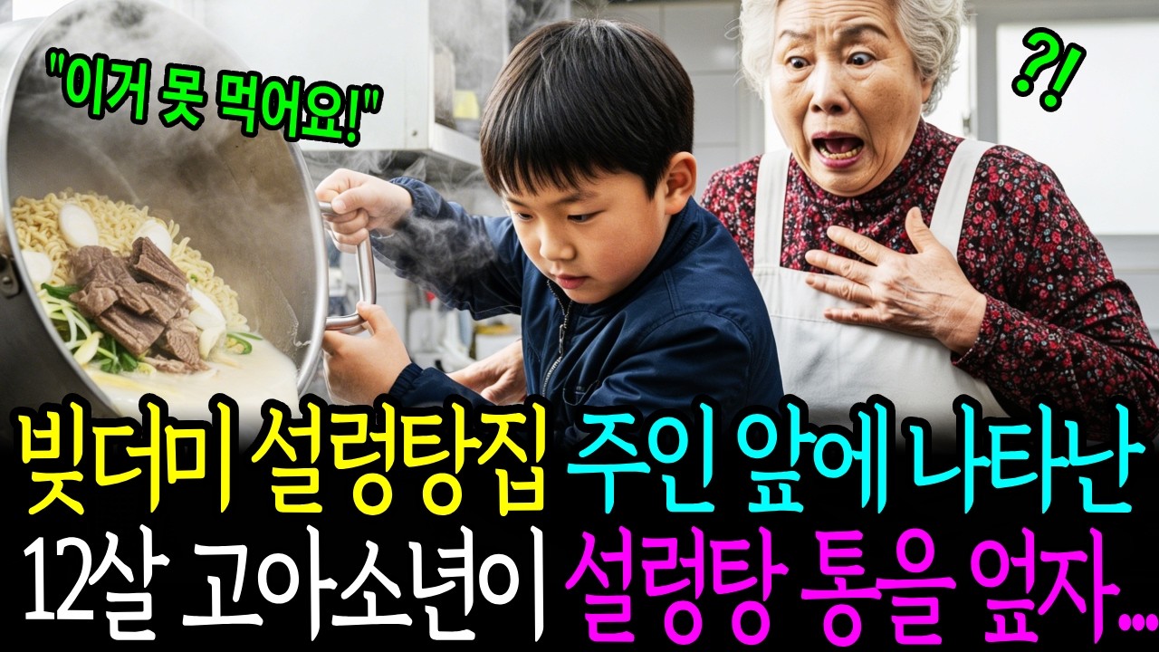 빚더미 설렁탕집에서 육수를 엎은 12살 소년… 며칠 뒤 벌어진 일 ㅣ노후사연ㅣ오디오북ㅣ감동사연ㅣ사연라디오ㅣ인생사연
