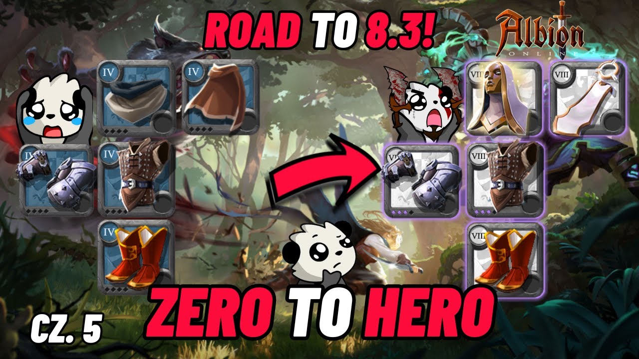 Hardcore Zero to Hero na Kolczastych cz.5 - 4.0 do 8.3? Dead = Koniec challengu! - Albion Online