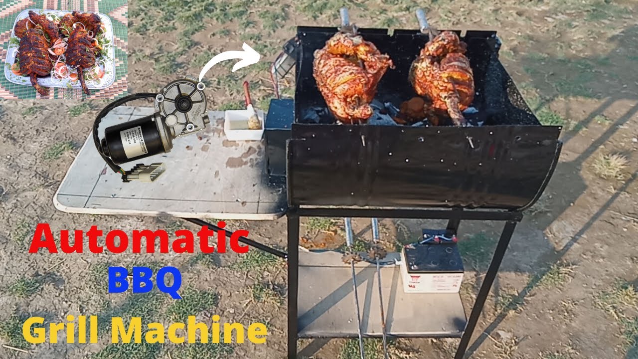 How to make Automatic Barbecues Grill Machine BBQ Grill At Home Diy Machine