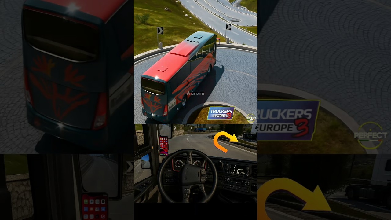 DLC BUS MODD IN CREZY IN #truckersofeurope3 #shorts