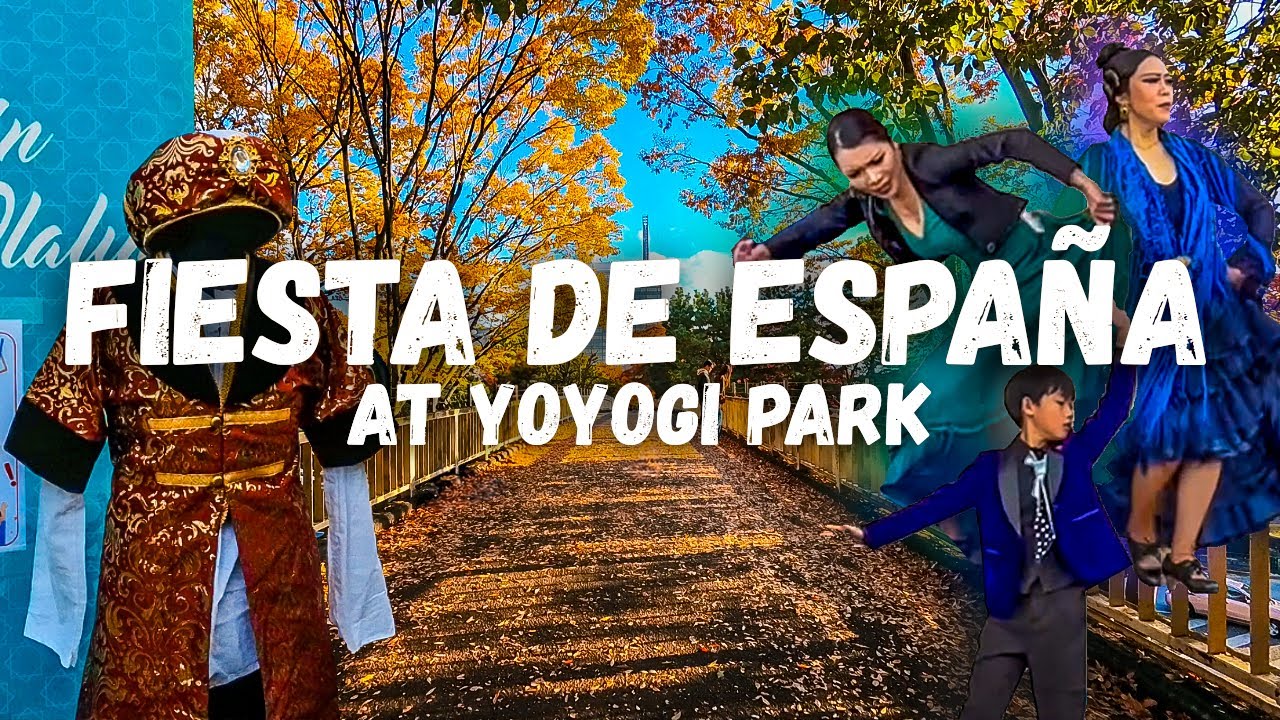 A walk through Yoyogi Park and the Fiesta de España | Big November Day Pt. 2 | Japan Ambiance ASMR