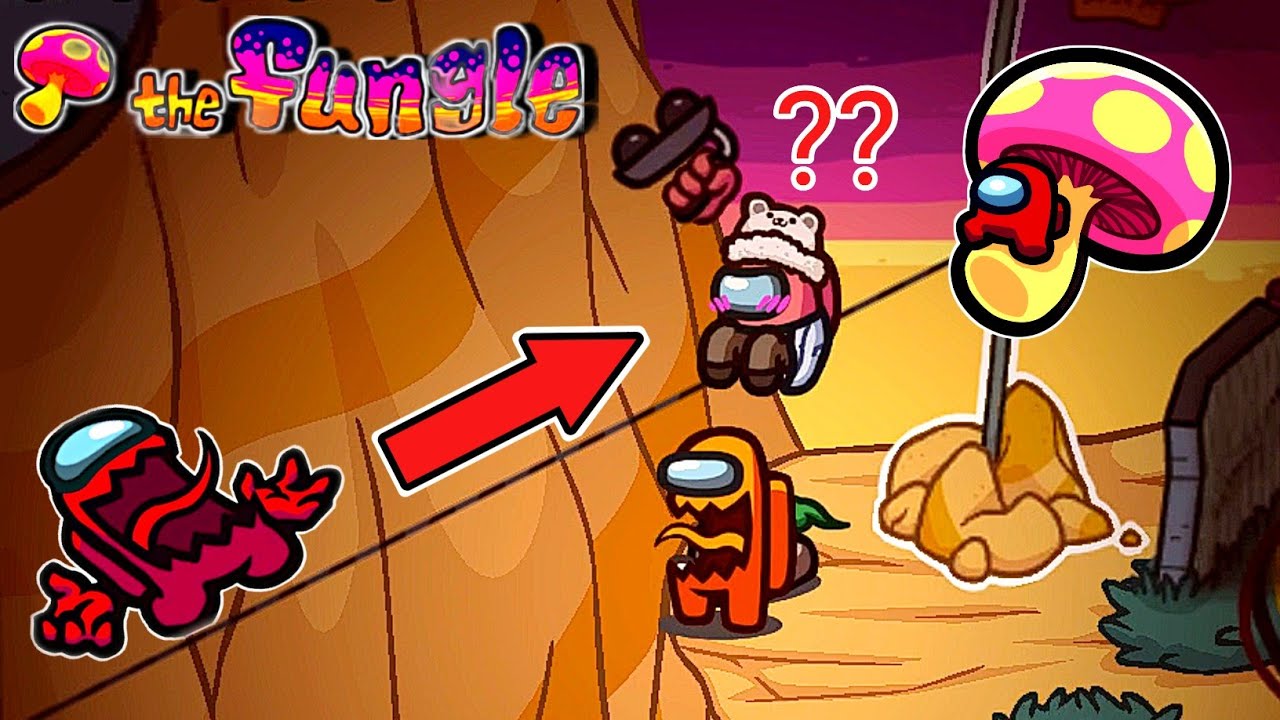 *New* Among Us THE FUNGLE MAP Gameplay (Hide n Seek) no commentary