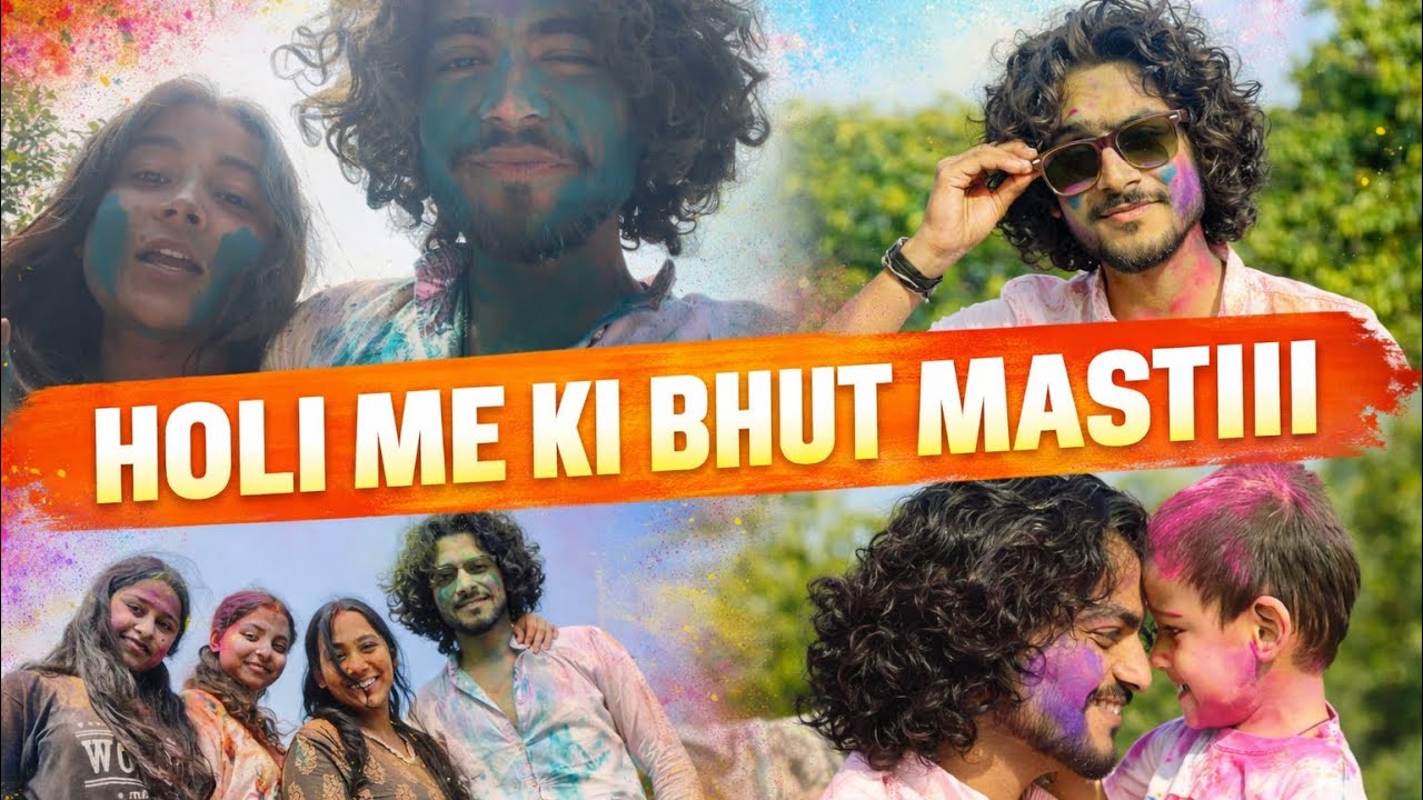 Holi vlog |  Holi celebration with cousin’s 🫶🫂