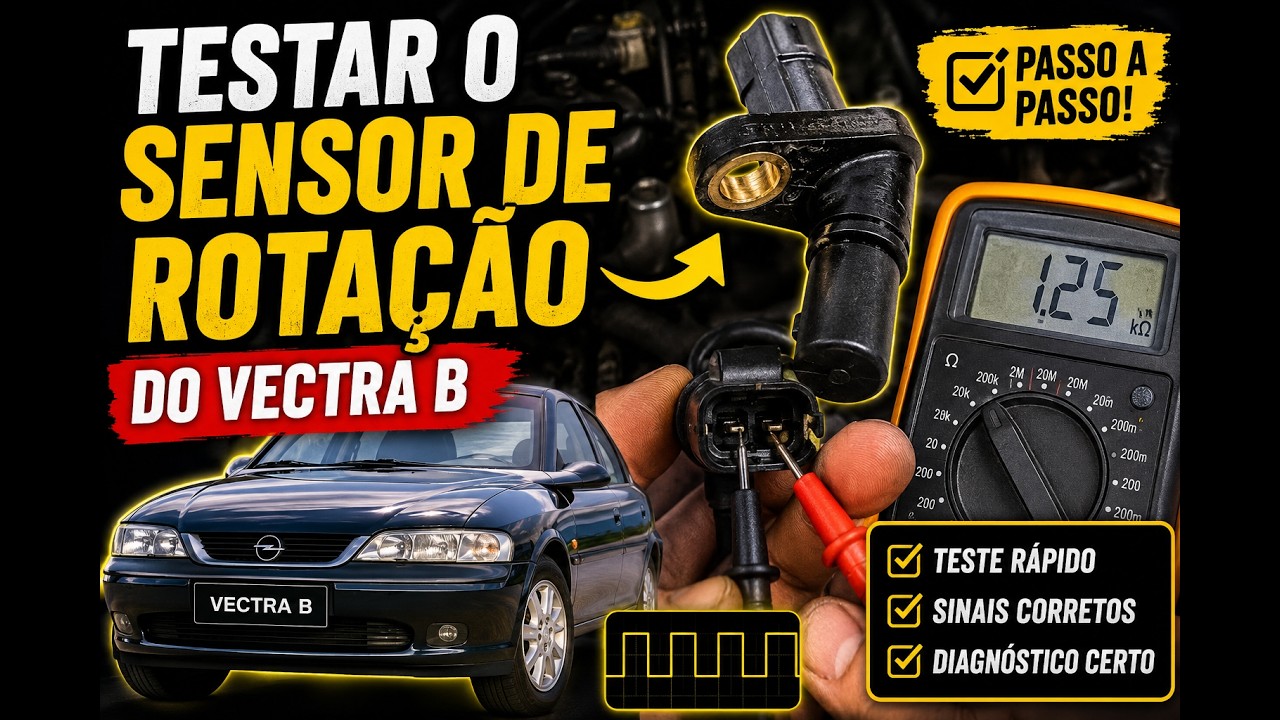 COMO TESTAR O SENSOR DE ROTAÇÃO VECTRA E OUTROS CARROS, NAS MÃOS E NO CARRO