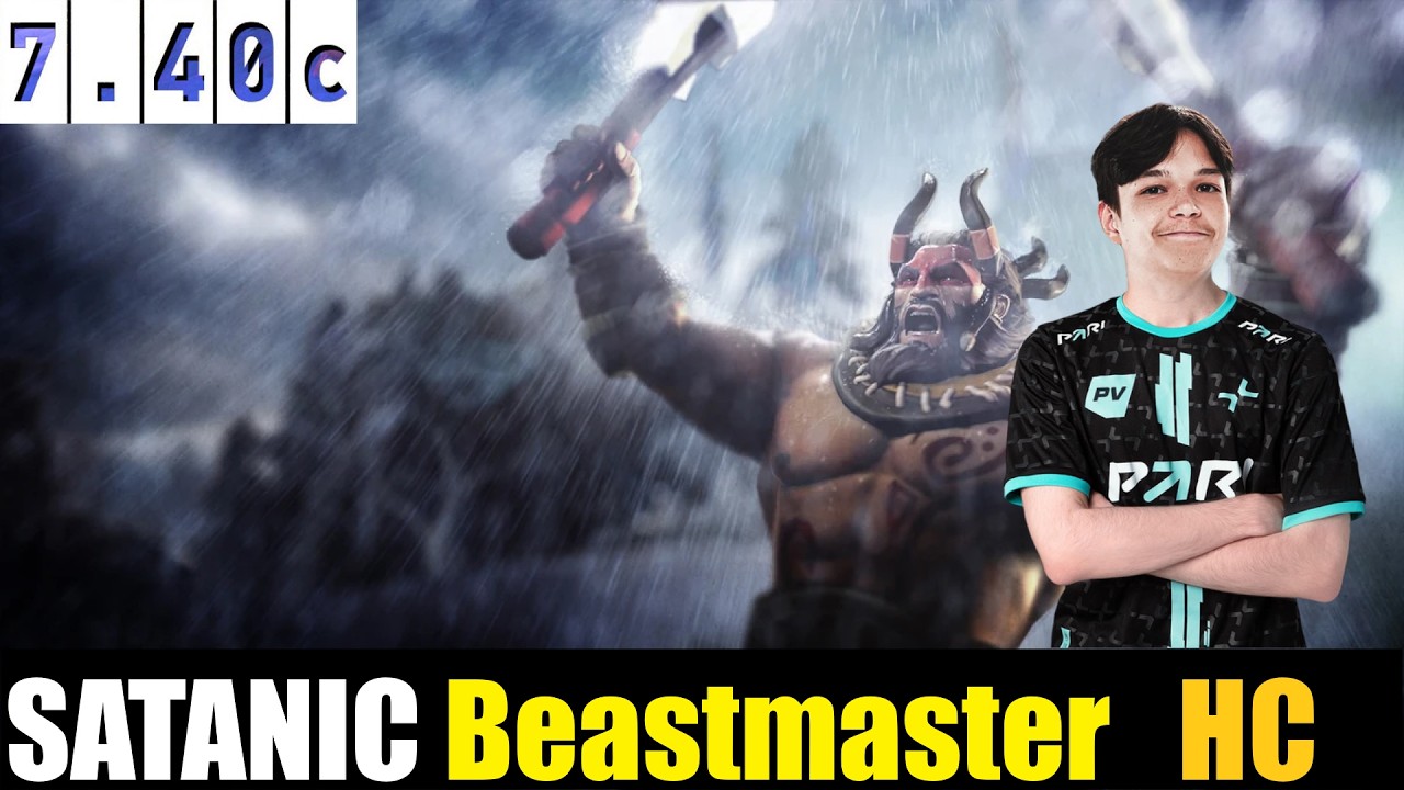 🤯SATANIC[Beastmaster] HC 7.40C- DOTA 2 HIGHEST MMR MATCH#dota2gameplay   #dota2   #dota2gameplay