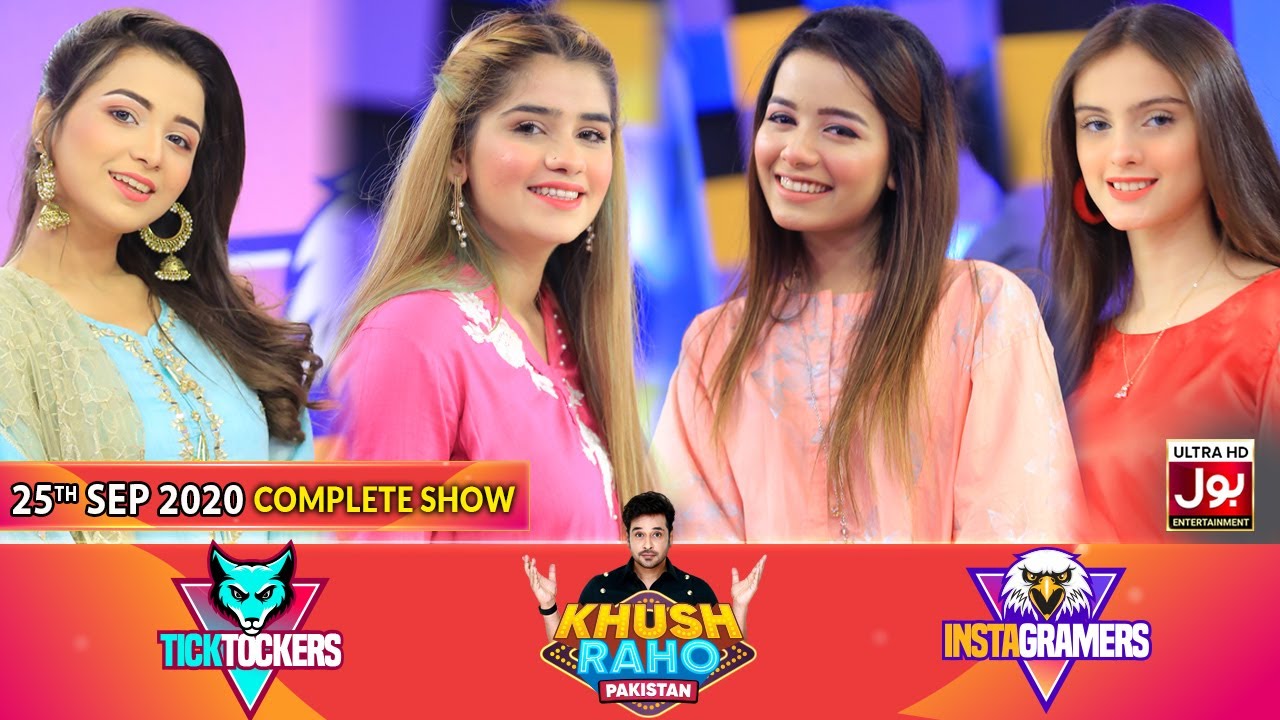 Game Show | Khush Raho Pakistan Instagramers Vs Tick Tockers | Faysal Quraishi | 25th September 2020