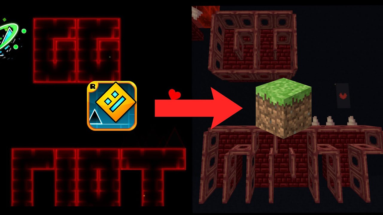 Bloodbath in MINECRAFT? (Geometry Dash to Minecraft)