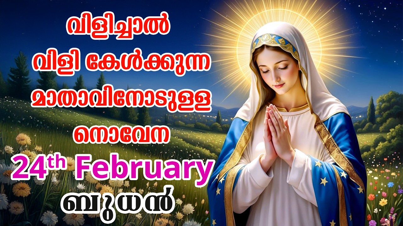 25 February 2026 | വിളിച്ചാൽ വിളി കേൾക്കുന്ന മാതാവിന്റെ നൊവേന  | VachanamTV #novenaprayer #novena