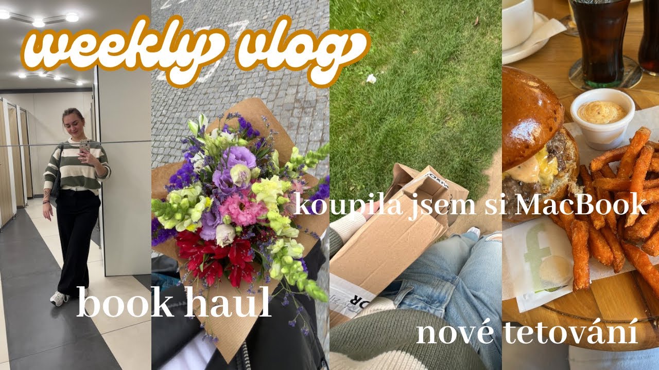 vlog 51| book haul z Dnů Marianne, koupila jsem si MacBook, škola a nové tetování