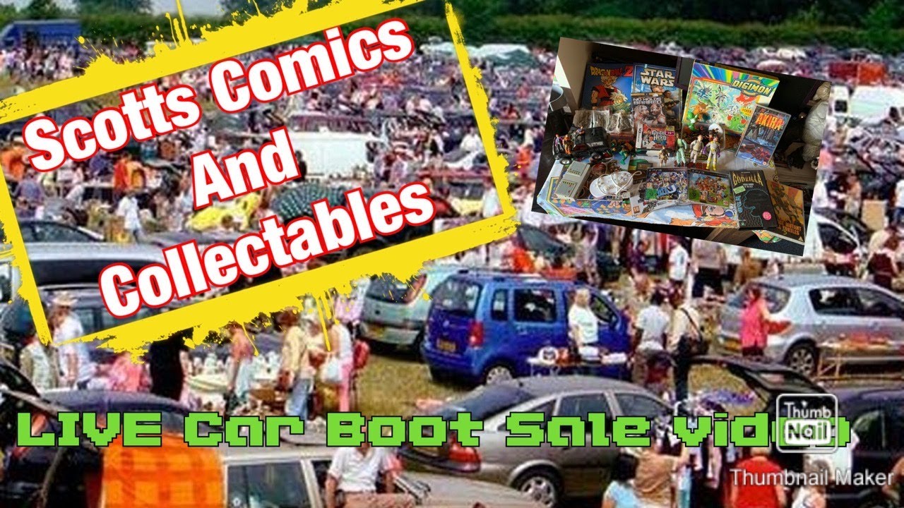 LIVE Car Boot Sale video - S1 E8 - M.A.S.K toys!! Comics!! & Games!!!