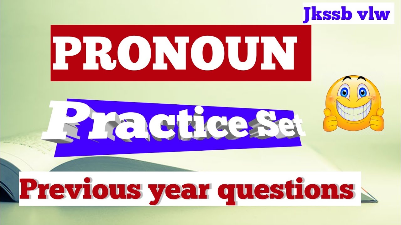 Pronoun practice set for jkssb exams